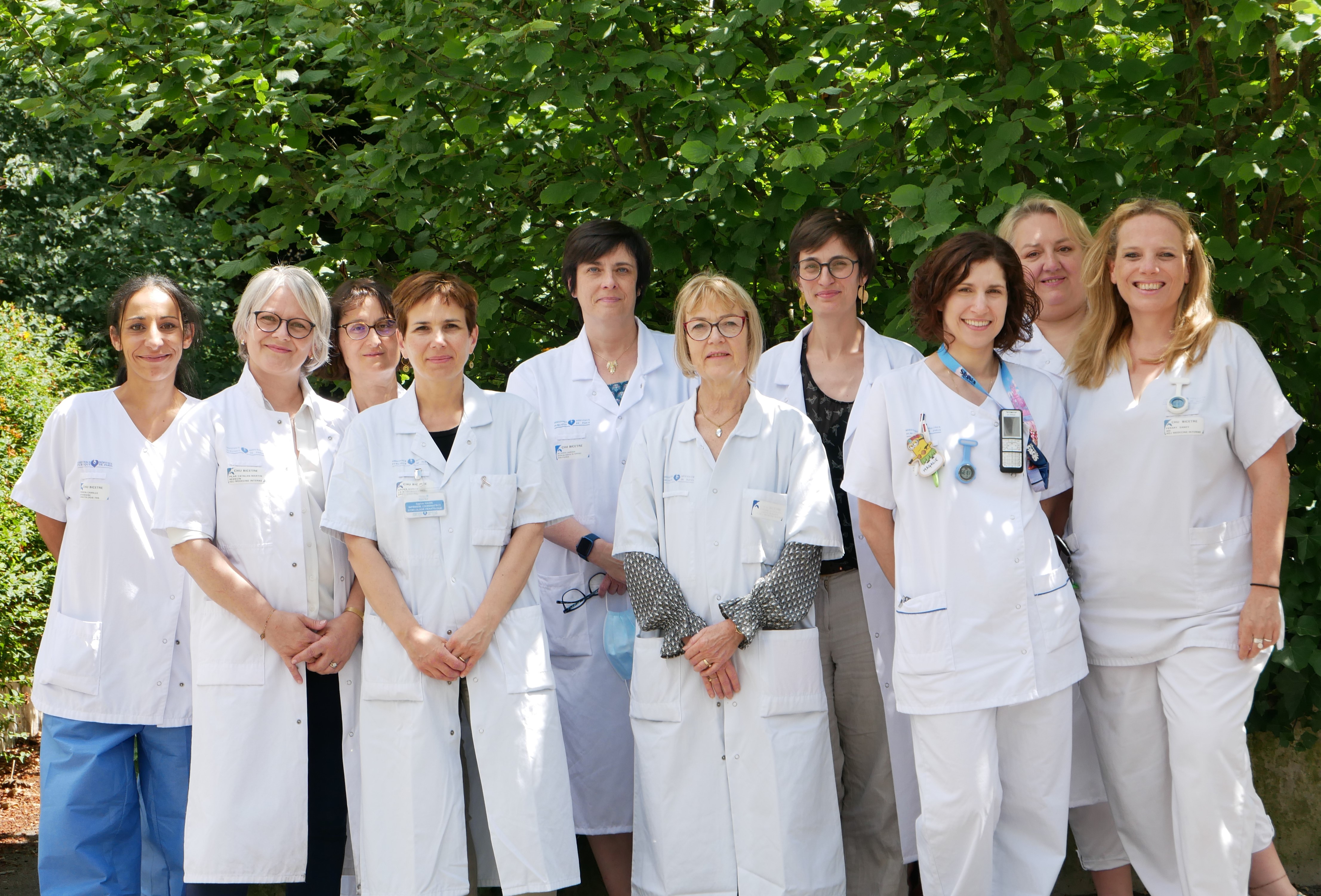 Photo équipe hématologie clinique ambulatoire